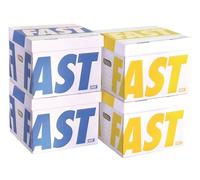 Fast Lot de 4 Caisses à Documents Montage Manuel 35 x 35 x 28cm Couleurs Assorties