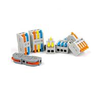 Fast Multiple connection Wire Cable Connector Compact Splitter Conductor Push-in Splicing Home Terminal Block 222 NWPNLXEA(D3-3M 25PCS)