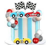 fast one cake topper race car birthday cake decorations two fast party supplies favors for racing car checkered flag birthday party decorations supplies