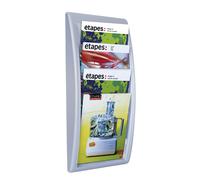 Fast Paper Quick Fit Literature Holder Wall-mount 4 x A4 Pockets W290xD95xH650mm