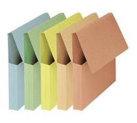 Oxford Chemises à poche carte Kraft 24 x 32 cm couleurs assorties pastel – Lot de 50