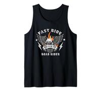Fast Ride Road Rider Born to Be Free Eagle Biker Débardeur
