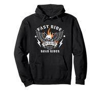 Fast Ride Road Rider Born to Be Free Eagle Biker Sweat à Capuche