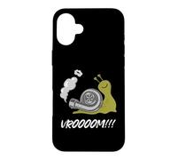 Fast Snail Vroom Car Racer Lover Citation drôle Drift Racing Coque pour iPhone 16 Plus