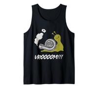 Fast Snail Vroom Car Racer Lover Citation drôle Drift Racing Débardeur