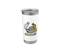Fast Snail Vroom Car Racer Lover Citation drôle Drift Racing Gobelet isotherme en acier inoxydable double paroi