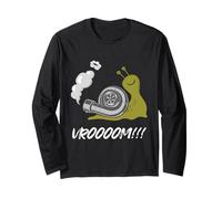 Fast Snail Vroom Car Racer Lover Citation drôle Drift Racing Manche Longue