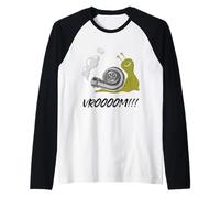 Fast Snail Vroom Car Racer Lover Citation drôle Drift Racing Manche Raglan