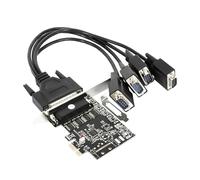 Fast Speed 4 ports Serienpciexpress Carte avec pinces pleines/basses pour PC Carte série PCIexpress