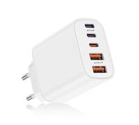 Fast Usb C Charger, 5 Port[3 Usb C+2 Usb A] Multiple Mains Fast Charger, 45w Pd+Qc Type C Wall Power Supply Adapter For Iphone 16 15 14 13 12 11 Pro Max Xs Se Samsung Galaxy, Ipad, Xiaomi