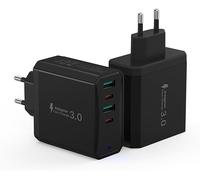 Fast Usb C Charger, 50W 6-Port Usb Socket Multi Mains Replacement For Iphone 15 14 13 12 11 Pro Max Se 2020 Xs Xr X 8 7 6 6S, Ipad, Samsung, Fast Wall Charger Mains Power Adapter