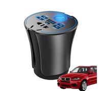 Fast USB Car Charger Inverter - 12V/24V to 220V Type-C Power Adapter, Quick Charging Car Socket for Phones, Laptops, Tablets, Travel, Road Trips, Camping, and Vehicle Electronics