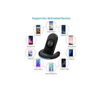 Fast Wireless Charger Qi Charge Quick Wireless Adjustable Charging Stand Holder for Samsung Galaxy S8 / S8 Plus /S7 / S7 Edge / S6 Edge+ - All