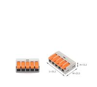 Fast Wiring Connector Compact Wire Connector Plug-in Wire Terminal block Home Connector 6.0mm2 NWPNLXEA(615,10PCS)