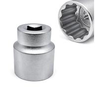 FAST WORLD SHOPPING ouille polygonale 34 mm - 12 embouts Socket 3/4" - Douille professionnelle bi-hexagonale pour clés à cliquet, acier Cr-V, usage professionnel et bricolage
