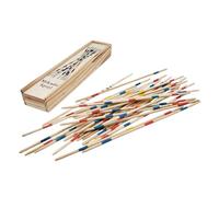 FAST WORLD SHOPPING ® Mikado Spiel - Jeu de Société Shanghai en Bois - Stecchini - Jeu de Groupe - Précision et Habileté