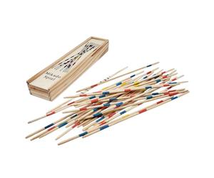 FAST WORLD SHOPPING ® Mikado Spiel - Jeu de Société Shanghai en Bois - Stecchini - Jeu de Groupe - Précision et Habileté