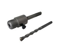 FAST WORLD SHOPPING Mini adaptateur SDS Plus 110 mm pour perceuse avec embout pilote 8 mm, raccord M22 et tige 19 mm, compatible avec fraises à coupe pour maçonnerie et ciment