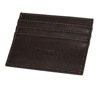 FAST WORLD SHOPPING Porte-cartes de crédit et porte-documents en cuir véritable marron, porte-cartes pour homme et femme, élégant et de poche pour une touche de classe, avec 7 poches, accessoire de