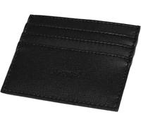 FAST WORLD SHOPPING Porte-cartes de crédit et porte-documents en cuir véritable noir, porte-cartes pour homme et femme, élégant et de poche pour une touche de classe, avec 7 poches, accessoire de
