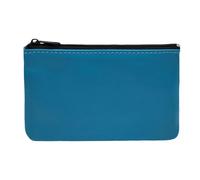 FAST WORLD SHOPPING Porte-monnaie en cuir véritable fabriqué en Italie, sac à main avec fermeture éclair unisexe pour homme et femme, portefeuille, porte-cartes de crédit, pièces de monnaie, billets