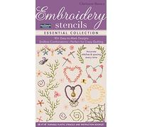 Fast2mark Tools Embroidery Stencils - Essential Collection: 90+ Easy-to-Mark Designs - Endless Combinations • Perfect for Crazy Quilting • Accurate Stitches & Spacing Every Time