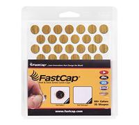 FastCap Cache-trous de vis de 14 mm. Fabriqué à partir de bois véritable préfini avec adhésif ultra fin PSA. Fabriqué aux États-Unis. Couleur chêne blanc. (52 autocollants ronds sur chaque feuille)