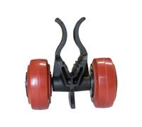 FastCap Clip N Roll 02120 Clip N Roll avec axe en Acier, Roues en polyuréthane, capacité de 226,8 kg