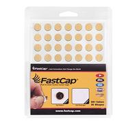 FastCap Lot de 5 cache-trous de vis de 13 mm. Fabriqué à partir de bois véritable préfini avec adhésif ultra fin PSA. Fabriqué aux États-Unis. Couleur érable. (56 autocollants ronds sur chaque feuille)