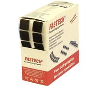 FASTECH® B20-SQ999905 Pastilles carrées auto-agrippantes hotmelt à coller partie velours et partie agrippante (L x l) 20 mm x 20
