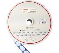 FASTECH® Pastille ronde auto-agrippante hotmelt à coller partie crochets (Ø) 35 mm blanc 5 m