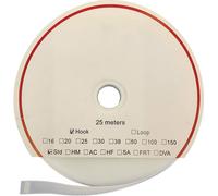 FASTECH® T0102000000325 Bande auto-agrippante hotmelt à coller partie crochets (L x l) 25000 mm x 20 mm blanc 25 m