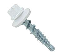 Fasteners Plus ST Closure Lot de 250 vis à bois Kwikseal en métal pour reliure à bois Blanc brillant 25,4 x 2,5 cm