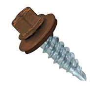 Fasteners Plus ST Closure Lot de 250 vis à bois Kwikseal en métal pour reliure à bois Marron 12 x 1,9 cm