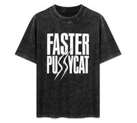 Faster Pussycat Men T Glam Metal Hard Rock Top Short Sleeve T-Shirt Black XXL