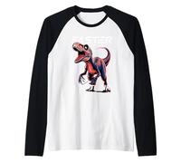 Faster Than You Think Velociraptor Humour Graphic Manche Raglan