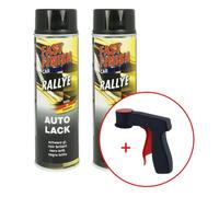 FastFinish Fast Finish Laque Rallye noir brillant 2x 500 ml. + 1 poignée d'aérosol