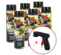 FastFinish Fast Finish Laque Rallye noir brillant 6x 500 ml. + 1 poignée d'aérosol