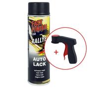 FastFinish Fast Finish Laque Rallye noire mate 500 ml. + 1 poignée d'aérosol
