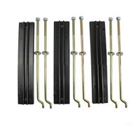 Fastigeaty Batterie, plaque de montage et kit de tige pour chariot de golf DS, lot de 3 batteries, plaques de maintien et tiges compatibles avec systèmes 36 V 48 V, remplacement pour 101090801