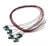 Fastigeaty Lot de 5 lampes LED 12 V pour modélisme ferroviaire, éclairage intérieur avec 3528 pré-câblés pour LED SMD en blanc chaud ou blanc froid (lumière chaude)