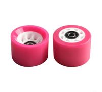 Fastigeaty Lot de 8 roues de patins à roulettes 58 mm en polyuréthane hautement élastique avec roulements pour patins à quad, résistant à l'usure, faible bruit, pièces de rechange intérieures et