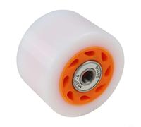 Fastigeaty Lot de 8 roues de patins à roulettes 58 mm en polyuréthane hautement élastique avec roulements pour patins à quad, résistant à l'usure, faible bruit, pièces de rechange intérieures et