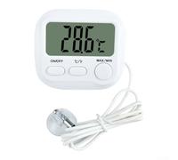 Fastigeaty Thermomètre intelligent pour aquarium avec grand écran, double commutation Celsius Fahrenheit et économie d'énergie pour aquarium, température de l'eau précise