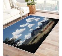 FASTLATE Tapis Contemporain Effet Ondulation Blanc pour Café, Réception, Espace Commun, Rembourrage Épais, Élégant, Polyvalent (Gris) cm,Gris,90 X 150 Cm
