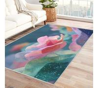 FASTLATE Tapis Géométrique Coloré Pierres Couleurs Vives,Tapis Rectangulaire pour Salon Salle À Manger Chambre Décoration Doux Mignon Tapis Polyvalent(Rose)-90x120cm,Rose,120 X 150 Cm