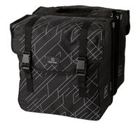 FastRider Dex Sacoche Velo Double, 36L Accessoire Velo avec Bandoulière Détachable, 100% Polyester Recyclé, Tout Rest Au Sec - Noir
