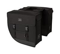 FastRider Hybrid Sacoche de Vélo Double pour Porte-Bagages, Sacoche Latérale 26 litres pour Vélo, Sacoche Hydrofuge, Réfléchissante, Montage Simple, Polyester Recyclé - Noir