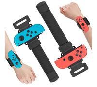 FASTSNAIL Lot de 2 Bracelets Compatible avec Switch Just Dance 2022-2025 | Bandes Ajustables et Respirantes pour Switch Joycon, Maintien Sécurisé, Parfaites pour Just Dance et Autres Jeux de Mouvement