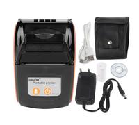 FastUU Imprimante de reçus Thermiques USB, Imprimante de reçus Portable sans Fil Bluetooth, Mini imprimante de factures personnelles Portable de 58 mm Compatible avec iOS/Android/Windows(Orange, BS)